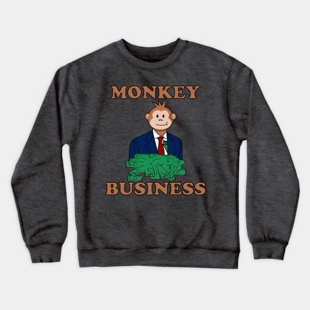 monkey business Crewneck Sweatshirt by Mitalie